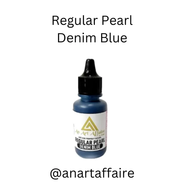 Regular Pearl Denim Blue Alcohol Ink