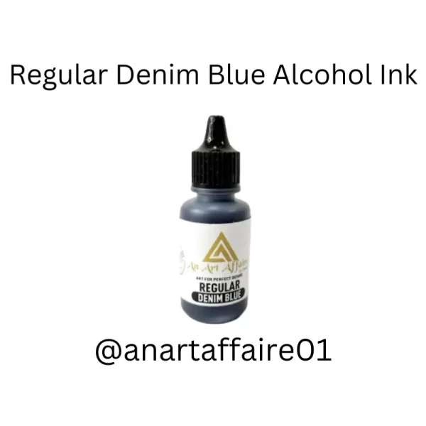 Regular Denim Blue Alcohol Ink