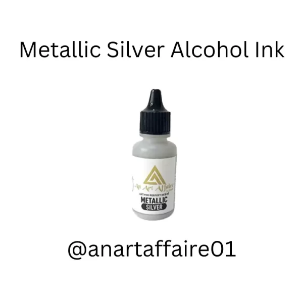 Metallic Silver Alcohol Ink