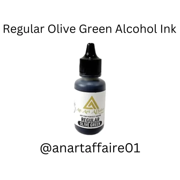 Regular olive green Alcohol Ink