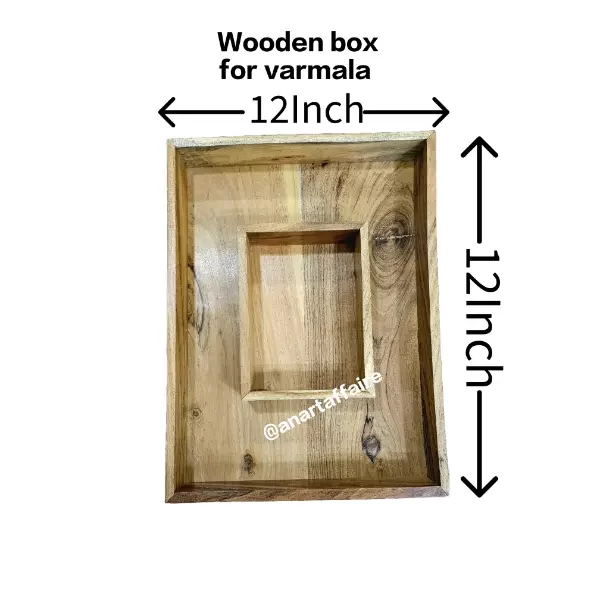 Wooden Box for Varmala 12 X 16