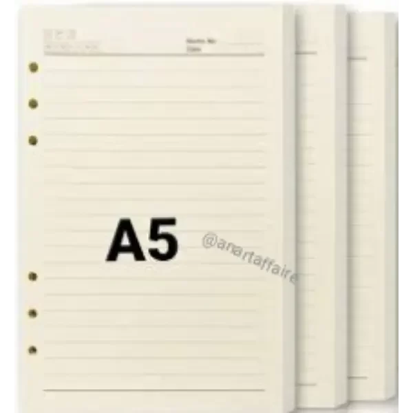 A-5 diary sheets