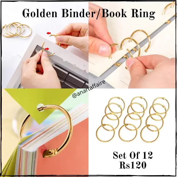 diary rings Gold