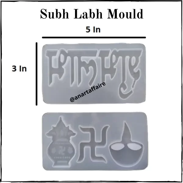 shubh labh with diya mould