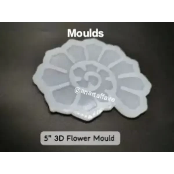 5 inch 3d flower mould