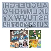 keychain alphabet mould with hole