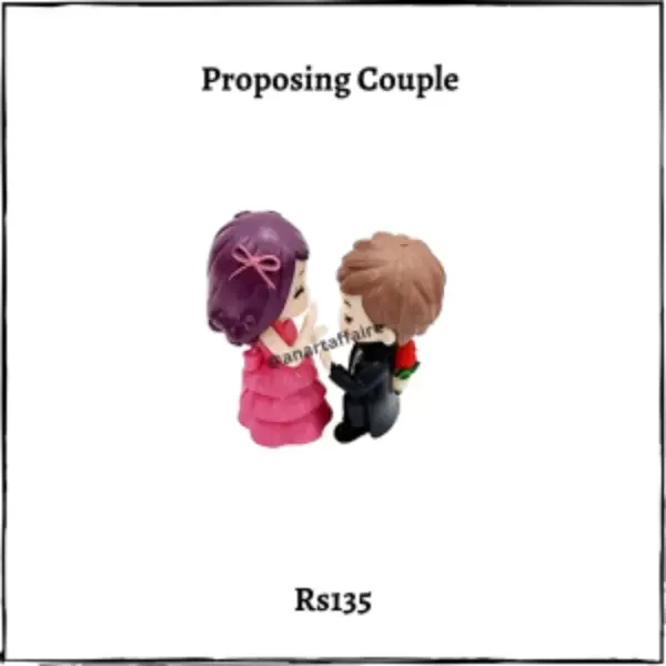 proposing couple Miniature