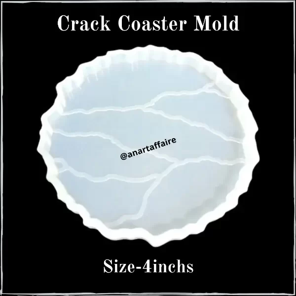 4 inch crack coaster mould