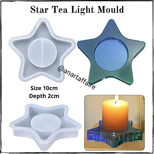 star tea light mould