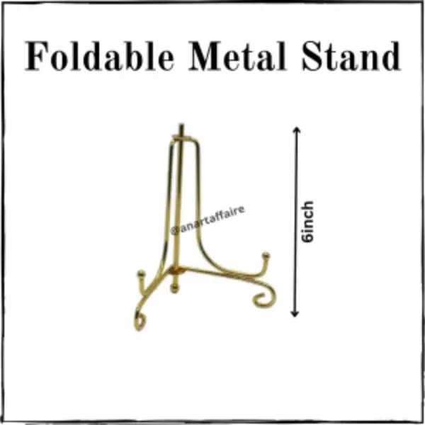 Foldable metal stand 8 inches