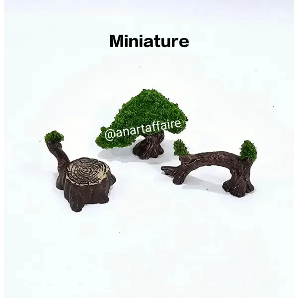 set of 3 tree Miniature