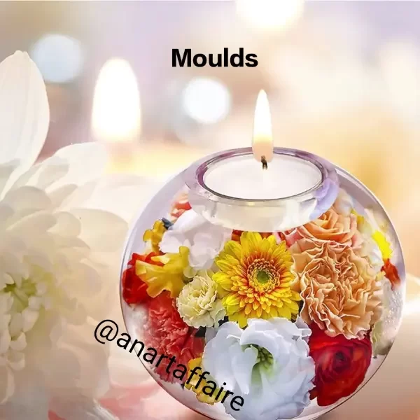 small round tealight candle holder mould