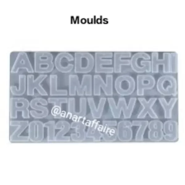 Alphabet mould without hole