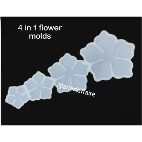 4 in 1 flower mould