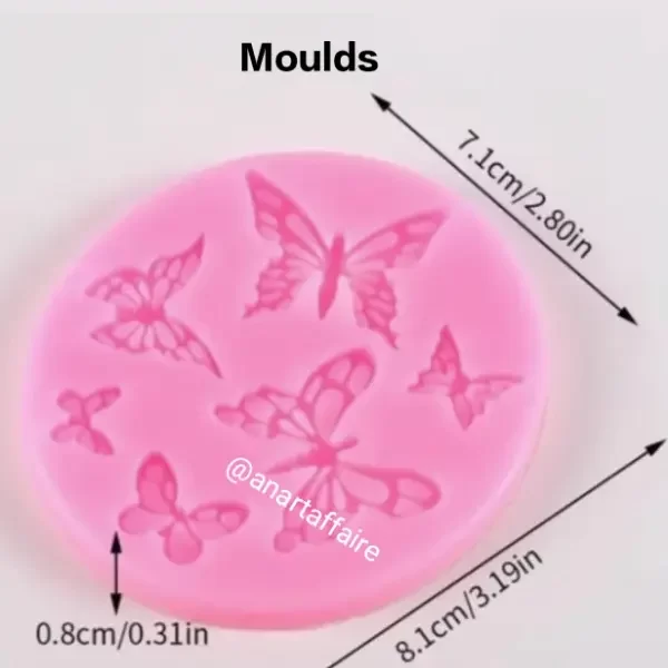 silicon butterfly mould