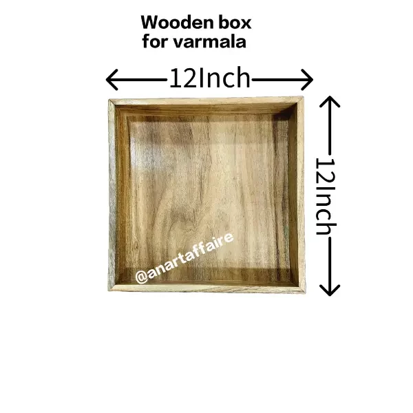 Wooden Box for Varmala 12 X 12