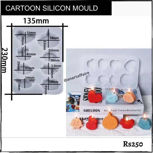 cartoon silicon mould