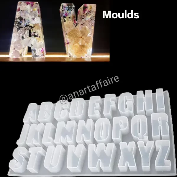 Deepcast 2 inch alphabet mould