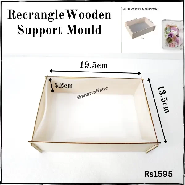 Rectangle wooden support mould