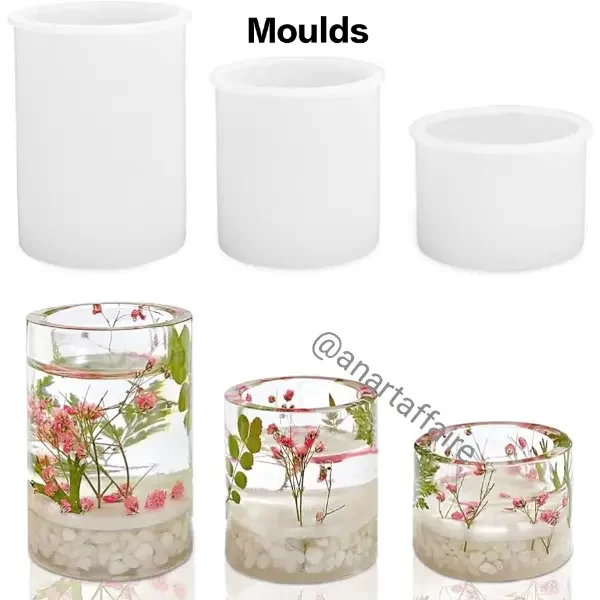 set of 3 tealight candle mould