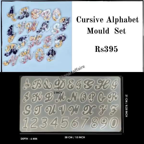 Cursive Alphabet mould