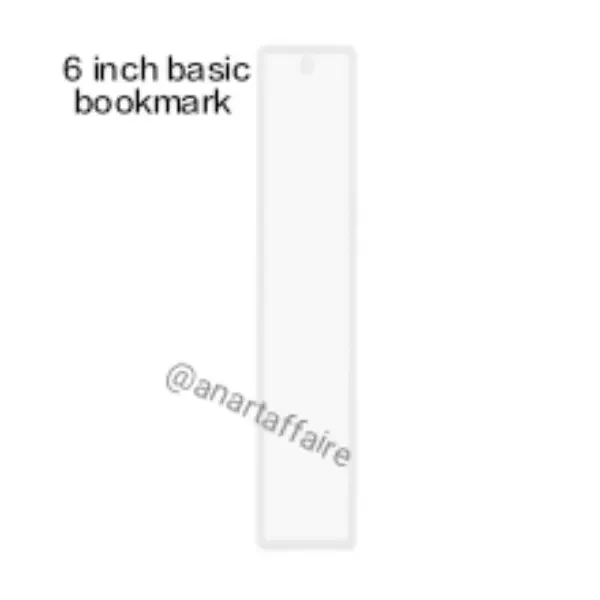 6 inch Bookmark Mould