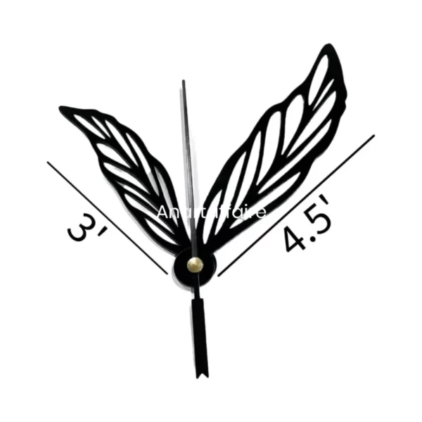 acrylic Clock Needle with mechanism CN44 (black)