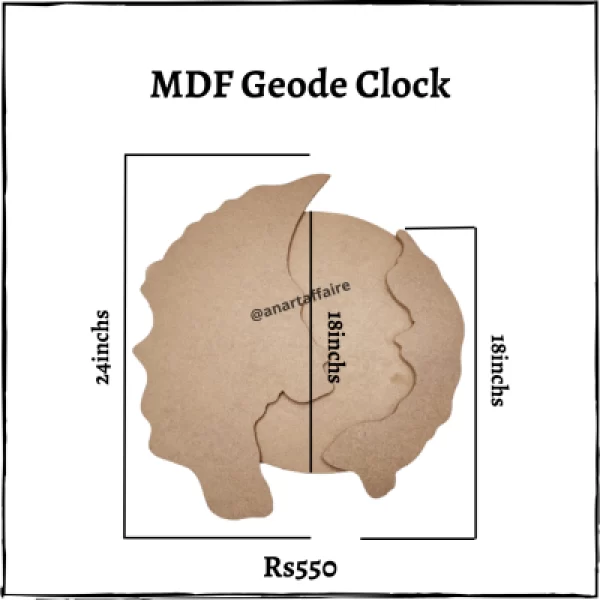 MDF geode clock