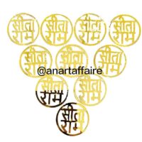 Acrylic 1inch sita ram set of 10pis