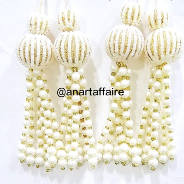 Big pearl latkan set of 2pis